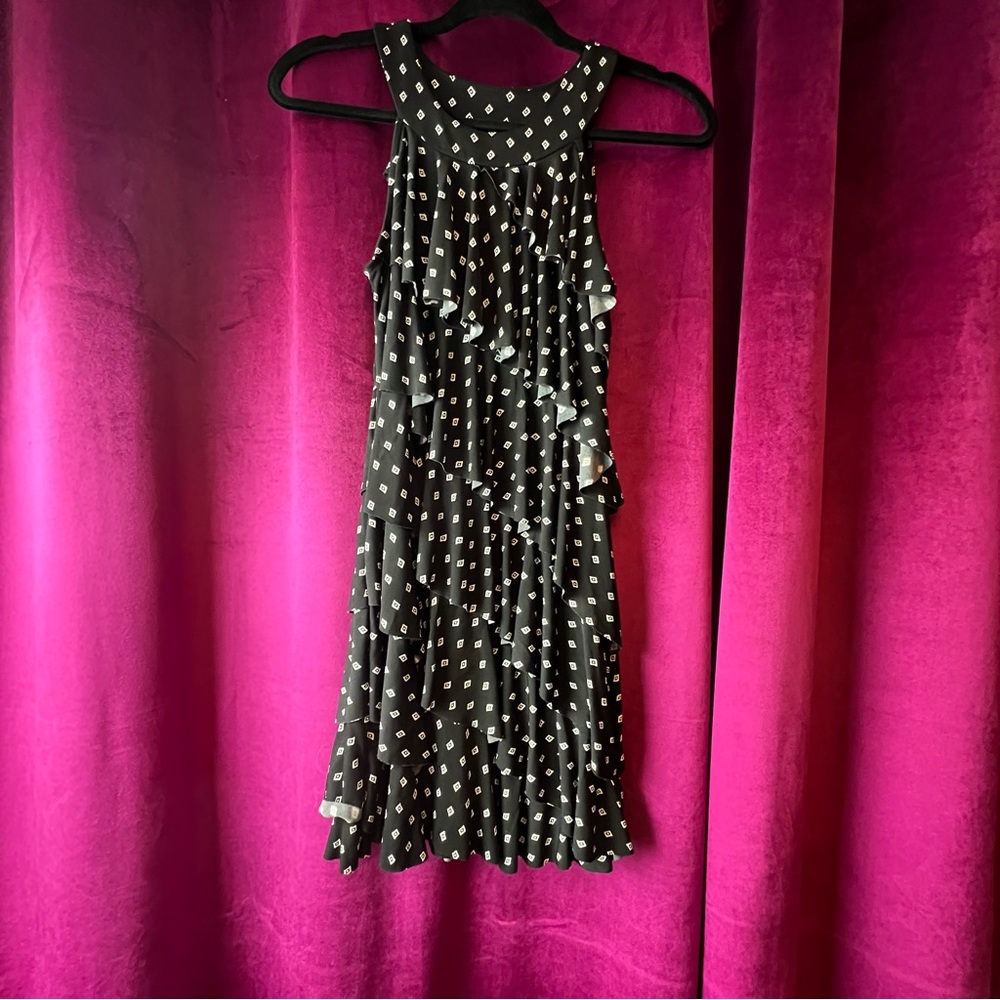White House Black Market Sleeveless Black Mini Dress